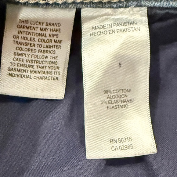 Lucky Brand Jeans Womens 8/29 Blue Stevie High Rise Flare Denim Front Pockets - Picture 5 of 12